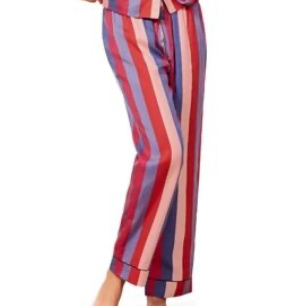 Reformation Disco Pajama Pants Pink and Blue Striped Size S